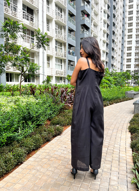 Slip into Midnight Jumpsuit