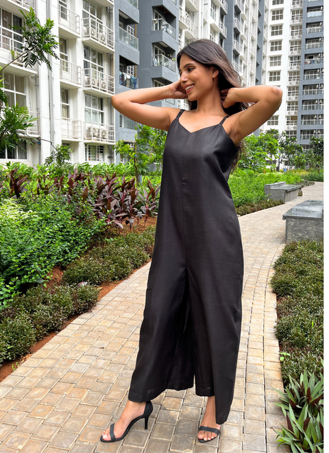 Slip into Midnight Jumpsuit