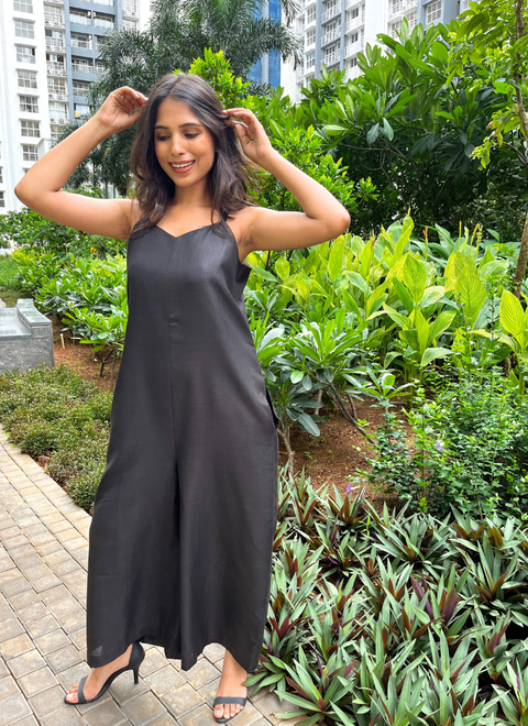 Slip into Midnight Jumpsuit
