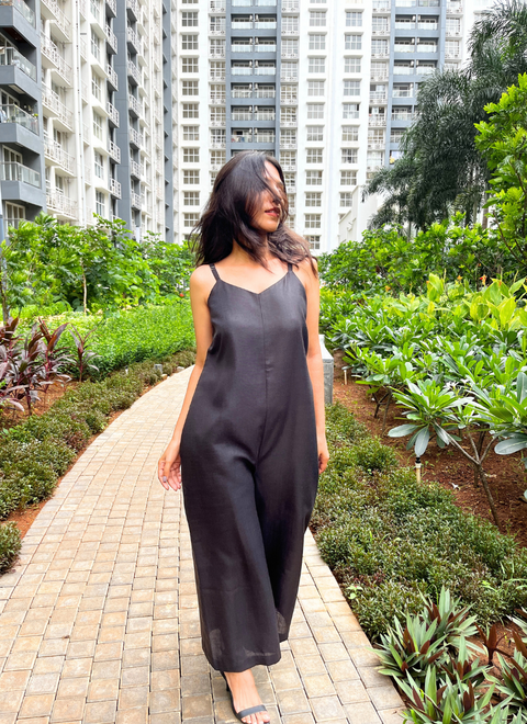 Slip into Midnight Jumpsuit