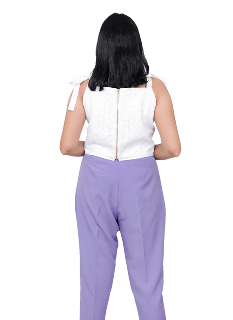 White Broderie Anglaise Corset Top