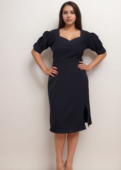 Timeless Black Straight Fit Dress