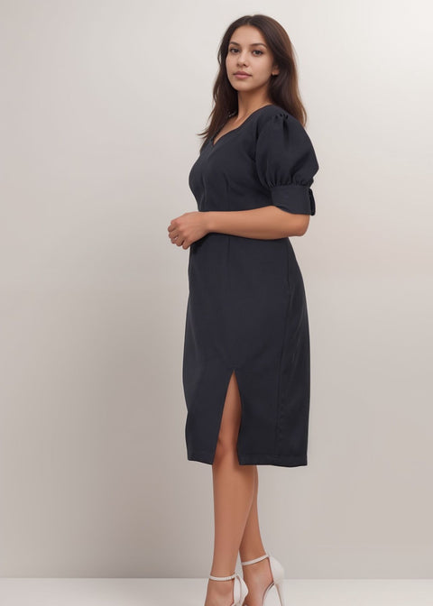 Timeless Black Straight Fit Dress
