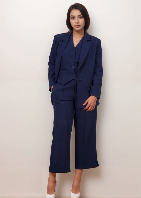 Navy Blue Three piece Power Suit