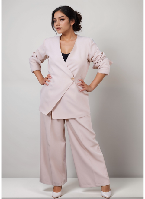Beige Power Suit