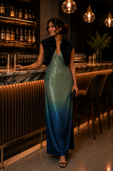 OCEAN GLOW PARTY DRESS