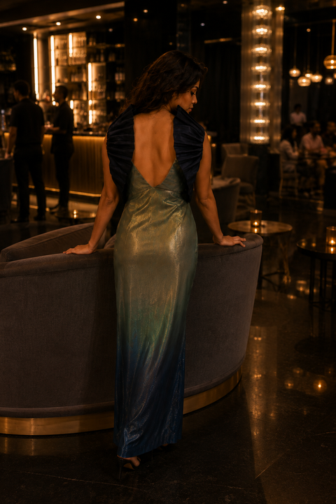 OCEAN GLOW PARTY DRESS