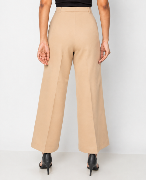 Beige Classic Narrow Formal Trouser