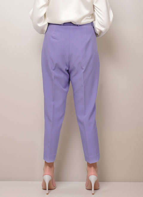 Classic Tapered Lavender Trousers
