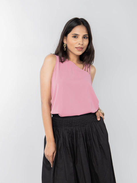 PINK STRAPY TOP