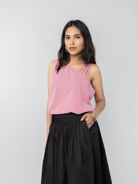 PINK STRAPY TOP