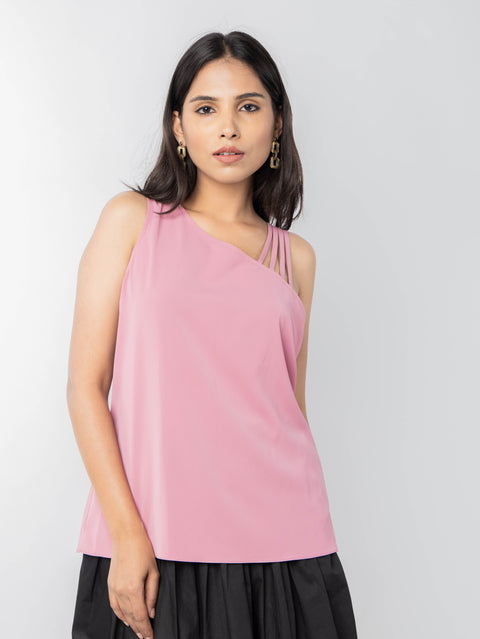 PINK STRAPY TOP