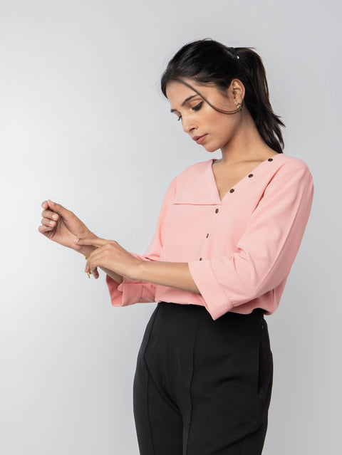 PEACH FLAP TOP