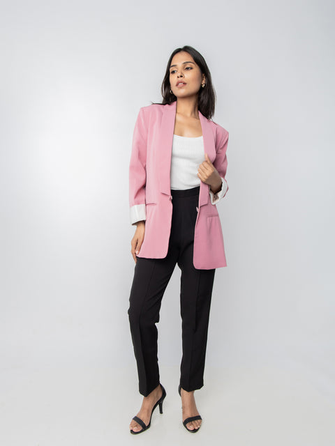 BLUSH PINK LIGHTWEIGHT JACKET
