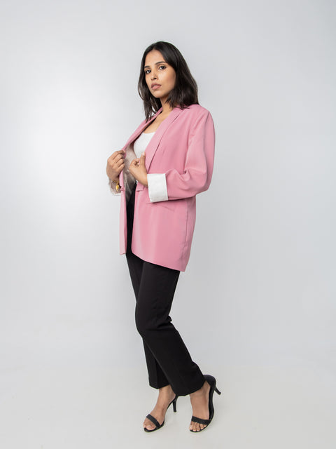 BLUSH PINK LIGHTWEIGHT JACKET