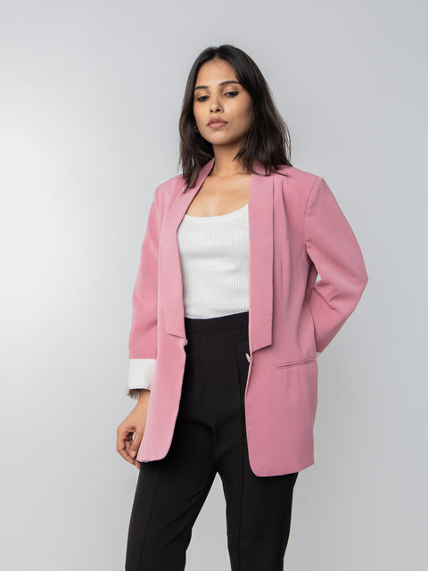 BLUSH PINK LIGHTWEIGHT JACKET