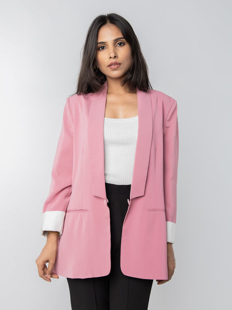 BLUSH PINK LIGHTWEIGHT JACKET