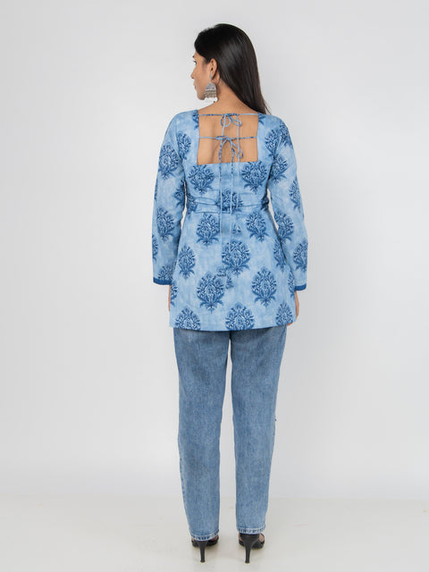 BLUE MOTIF KURTI