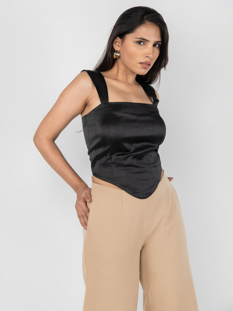 BLACK OPERA CORSET TOP
