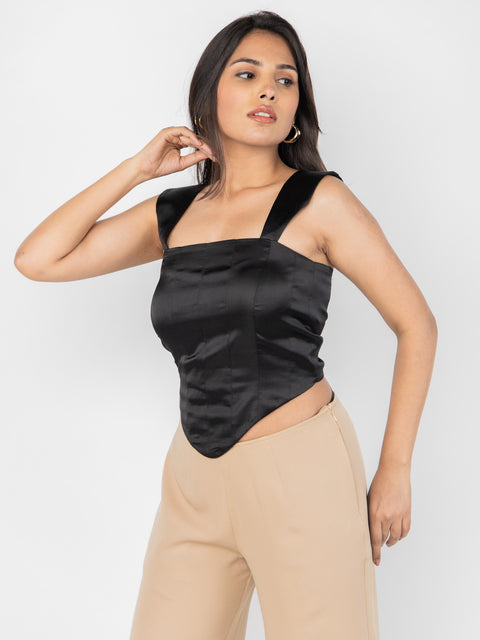 BLACK OPERA CORSET TOP