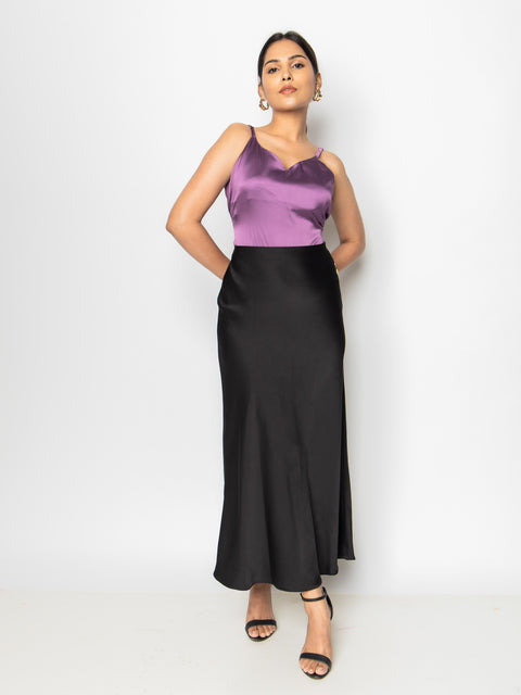 PLUM SATIN CAMI TOP