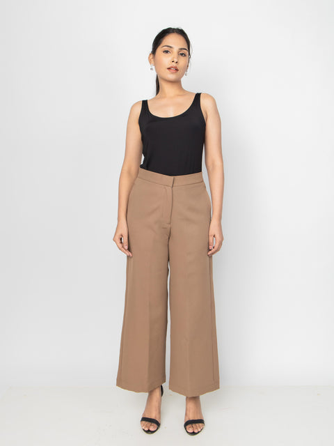 BROWN WIDE LEG PANTS
