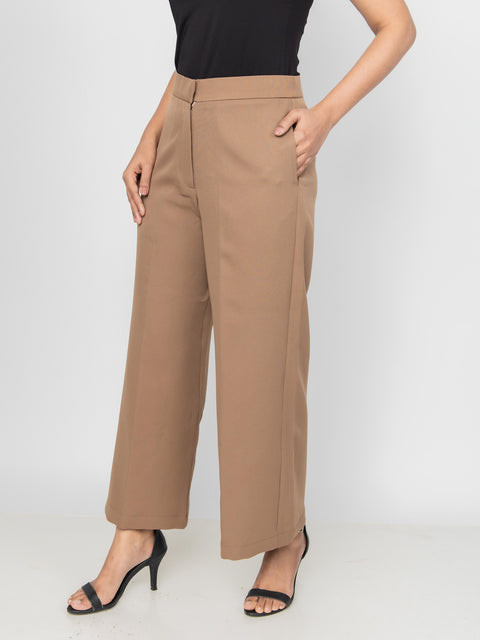 BROWN WIDE LEG PANTS