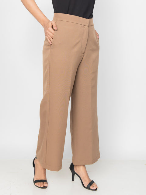 BROWN WIDE LEG PANTS