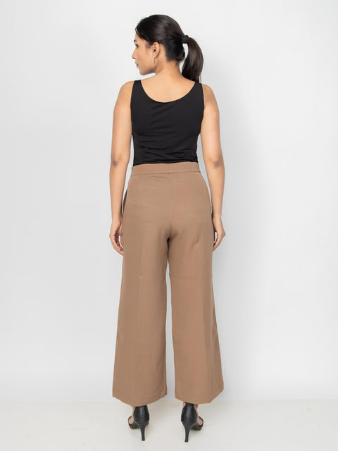 BROWN WIDE LEG PANTS
