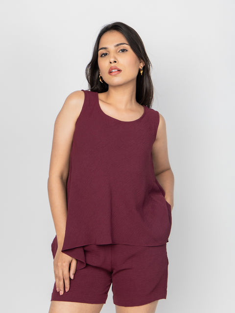 MERLOT FLUID SHORTS SET