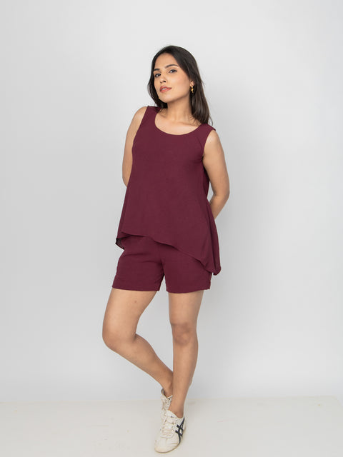 MERLOT FLUID SHORTS SET