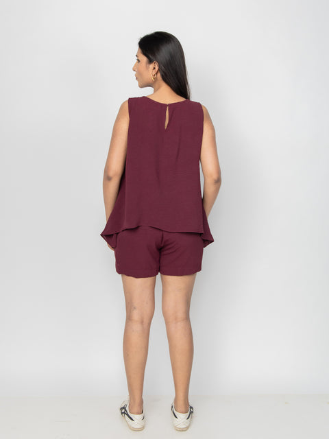 MERLOT FLUID SHORTS SET