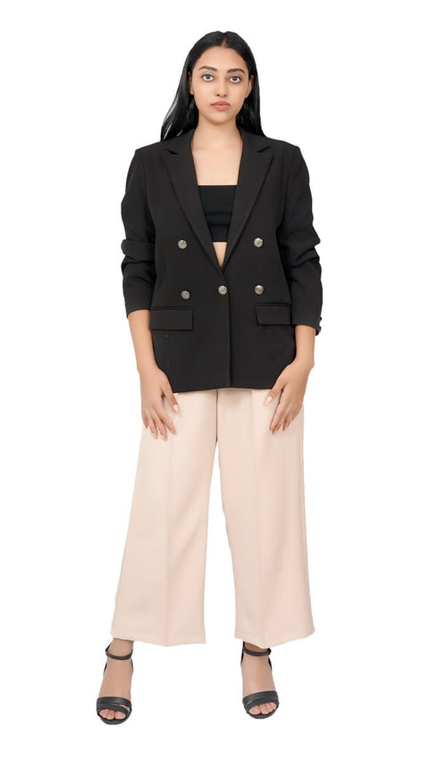 Black Double Breasted Jacket