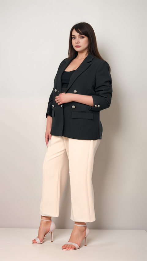 Black Double Breasted Jacket