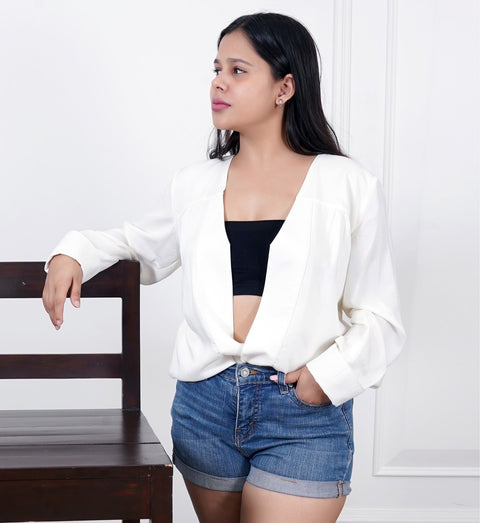 White Cotton Button Down Shirt