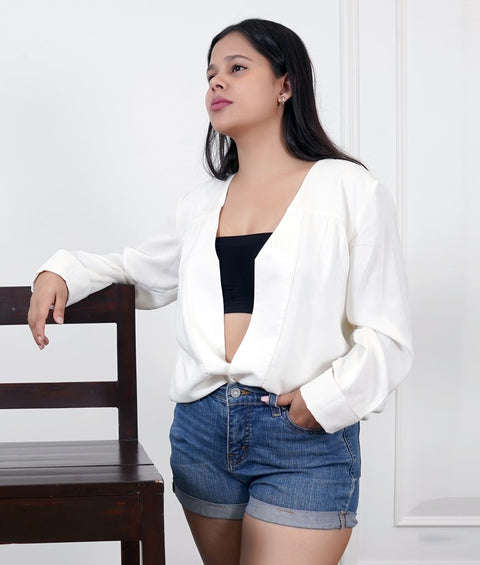 White Cotton Button Down Shirt