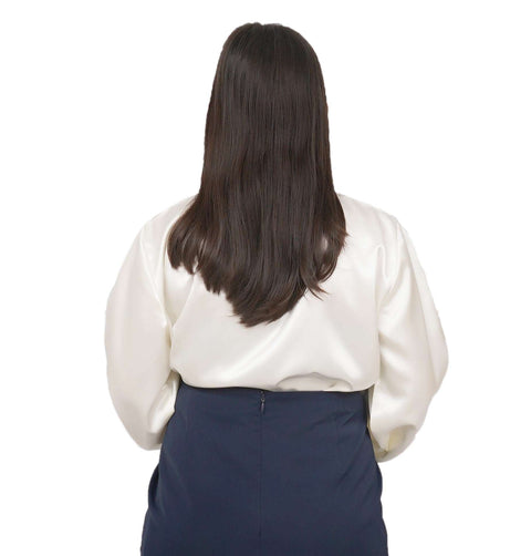 Ivory Satin Blouse