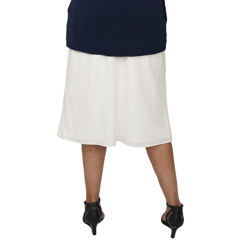 White High Slit Skirt