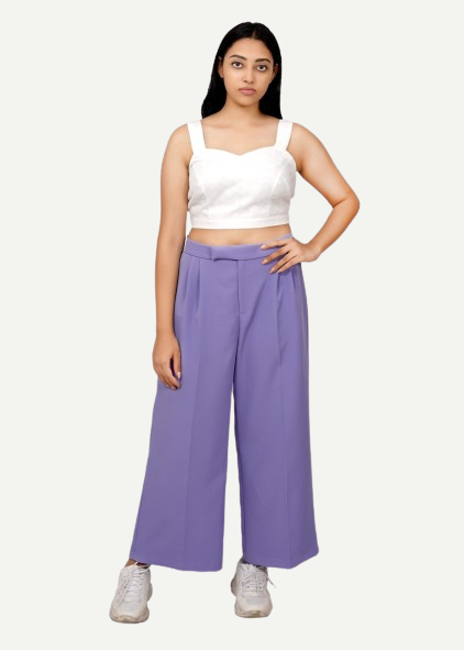 Lavender Wide Leg Pants